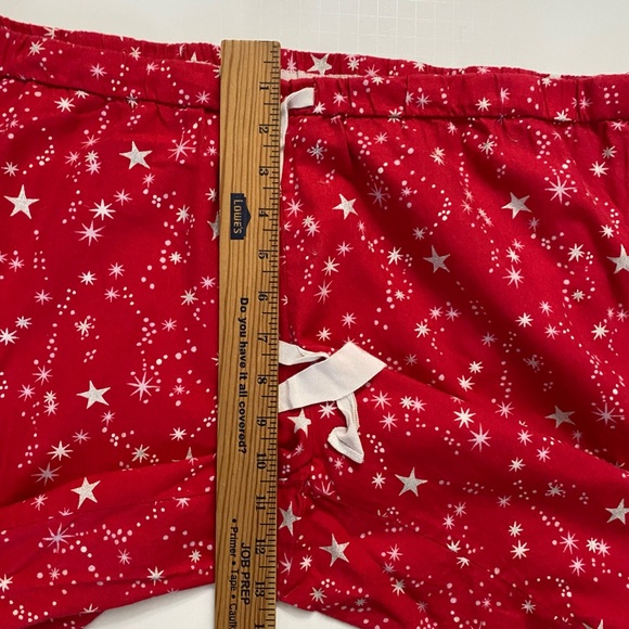 Victoria's Secret Flannel Pajama Set XL Women’s Red Stars Print Christmas, 2009 - Picture 3 of 16